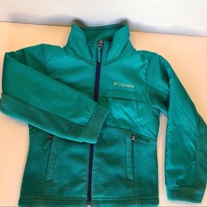 Columbia Fleece Full zip Girls jacket sz 4/5